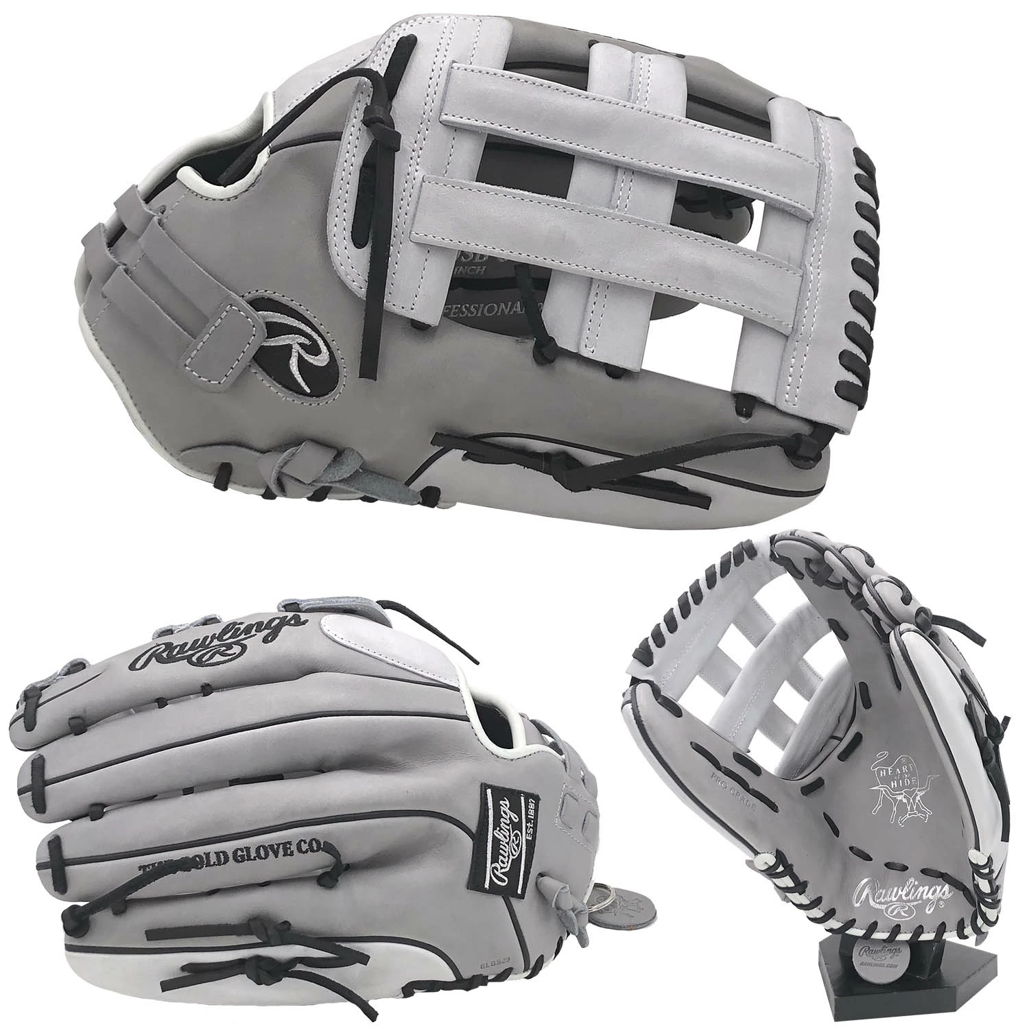 Kelly's Ultimate Sports Rawlings 3.0 Limited Edition Heart Of The Hide 14" Slowpitch Glove-PRO140SB-6GW 3 Kelly's Ultimate Sports Rawlings 3.0 Limited Edition Heart Of The Hide 14" Slowpitch Glove-PRO140SB-6GW