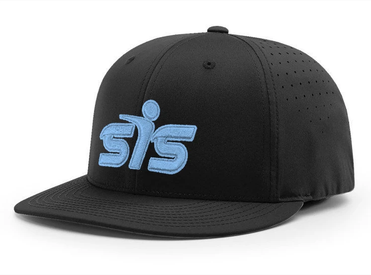 Kelly's Ultimate Sports Smash It Sports CA I8503 Performance Hat - Black/Carolina 3 Kelly's Ultimate Sports Smash It Sports CA I8503 Performance Hat - Black/Carolina