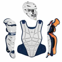 Kelly's Ultimate Sports All Star AFX Fastpitch Catchers Set - Whites -Baseball Apparel Store ALL STAR AFX FASTPITCH CATCHERS SET WHITE 3ANAVY