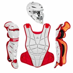 Kelly's Ultimate Sports All Star AFX Fastpitch Catchers Set - Whites -Baseball Apparel Store ALL STAR AFX FASTPITCH CATCHERS SET WHITE 3ARED