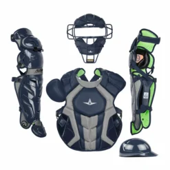 Kelly's Ultimate Sports All Star S7 Axis Adult Catchers Set - Traditional Mask -Baseball Apparel Store ALL STAR S7 AXIS TRADITIONAL MASK ADULT CATCHING KIT NAVY