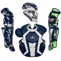Kelly's Ultimate Sports All Star S7 Axis Adult Catchers Set - Two Tone -Baseball Apparel Store ALL STAR S7 AXIS TWO TONE ADULT CATCHING KIT NAVY 3AWHITE