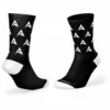 Kelly's Ultimate Sports Anarchy Performance Sports Socks - Black/White Repeat