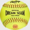 Kelly's Ultimate Sports Rawlings 11" ASA/USA Dream Seam Synthetic Fastpitch Softballs C11RYSA -Baseball Apparel Store C11RYSA 1