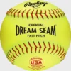 Kelly's Ultimate Sports Rawlings 12" ASA/USADream Seam Synthetic Fastpitch Softballs C12RYSA