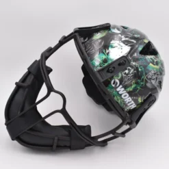 Kelly's Ultimate Sports Worth Legit Slowpitch Softball Pitchers Helmet Mask - Bio Death Limited Edition Print