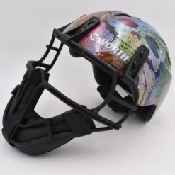 Kelly's Ultimate Sports Worth Legit Slowpitch Softball Pitchers Helmet Mask - Groovy Dude Limited Edition Print