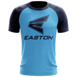 Kelly's Ultimate Sports Easton EVO-Tech Short Sleeve Shirt - Carolina/Navy Flying E Logo