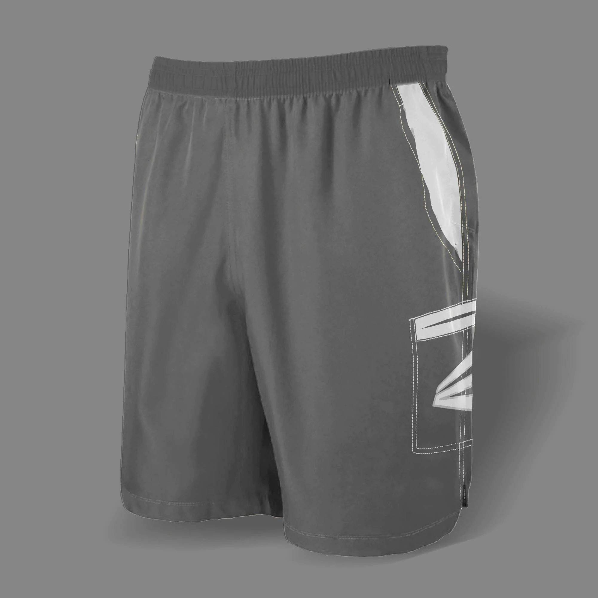 Kelly's Ultimate Sports Easton Microfiber Shorts (Grey/White) 3 Kelly's Ultimate Sports Easton Microfiber Shorts (Grey/White)
