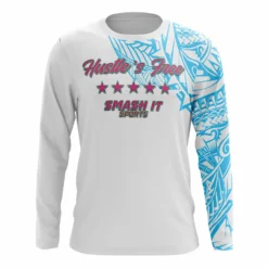 Kelly's Ultimate Sports Smash It Sports Long Sleeve Shirt (Hustles Free Tribal)