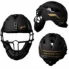 Kelly's Ultimate Sports Miken Limited Edition Black/Gold Slowpitch Softball Pitchers Helmet Mask - MGLDPH 2 Kelly's Ultimate Sports Miken Limited Edition Black/Gold Slowpitch Softball Pitchers Helmet Mask - MGLDPH -Baseball Apparel Store MGLDPH back copy MAIN