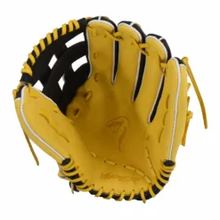 Kelly's Ultimate Sports Viper Premium Leather Slowpitch Softball Fielding Glove Black/Yellow -Baseball Apparel Store NEW BLACK YELLOW VIPER GLOVE 4