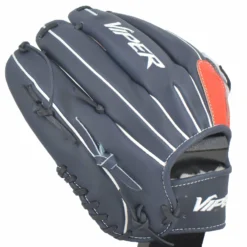 Kelly's Ultimate Sports Viper Japanese Kip Leather Slowpitch Softball Fielding Glove Navy/Red/White -Baseball Apparel Store Navy Blue White viper 3