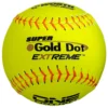 Kelly's Ultimate Sports Worth Super Gold Dot Extreme 44/325 One Nation 12" Slowpitch Softballs - ON12CY