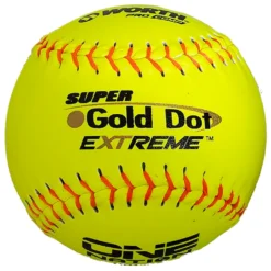 Kelly's Ultimate Sports Worth Super Gold Dot Extreme 44/325 One Nation 12" Slowpitch Softballs - ON12CY