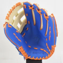 Kelly's Ultimate Sports Viper Japanese Kip Leather Slowpitch Softball Fielding Glove Royal/Tan/Orange/Grey -Baseball Apparel Store Royal Tan Orange Grey 3
