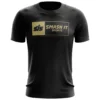 Kelly's Ultimate Sports Smash It Sports EVO-Tech Short Sleeve Shirt - Black/Vegas Gold Boxed Logo -Baseball Apparel Store SIS SHORT SLEEVE BLACK 3AVEGAS GOLD BOXED LOGO 00013