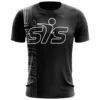 Kelly's Ultimate Sports Smash It Sports EVO-Tech Short Sleeve Shirt - Black/White Repeat Logo -Baseball Apparel Store SIS SHORT SLEEVE BLACK 3AWHITE REPEAT LOGO 00009