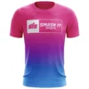 Kelly's Ultimate Sports Smash It Sports EVO-Tech Short Sleeve Shirt - Pink/Carolina Fade Boxed Logo -Baseball Apparel Store SIS SHORT SLEEVE CAROLINA 3APINK FADE BOXED LOGO 00008