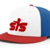 Kelly's Ultimate Sports Smash It Sports CA I8503 Performance Hat - White/Royal/Red -Baseball Apparel Store SIS 8503 8