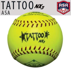 Baseball Apparel Store 36 Kelly's Ultimate Sports AD Starr Tattoo NX3 52/300 USA/ASA 12" Slowpitch Softballs - USAX1252PR