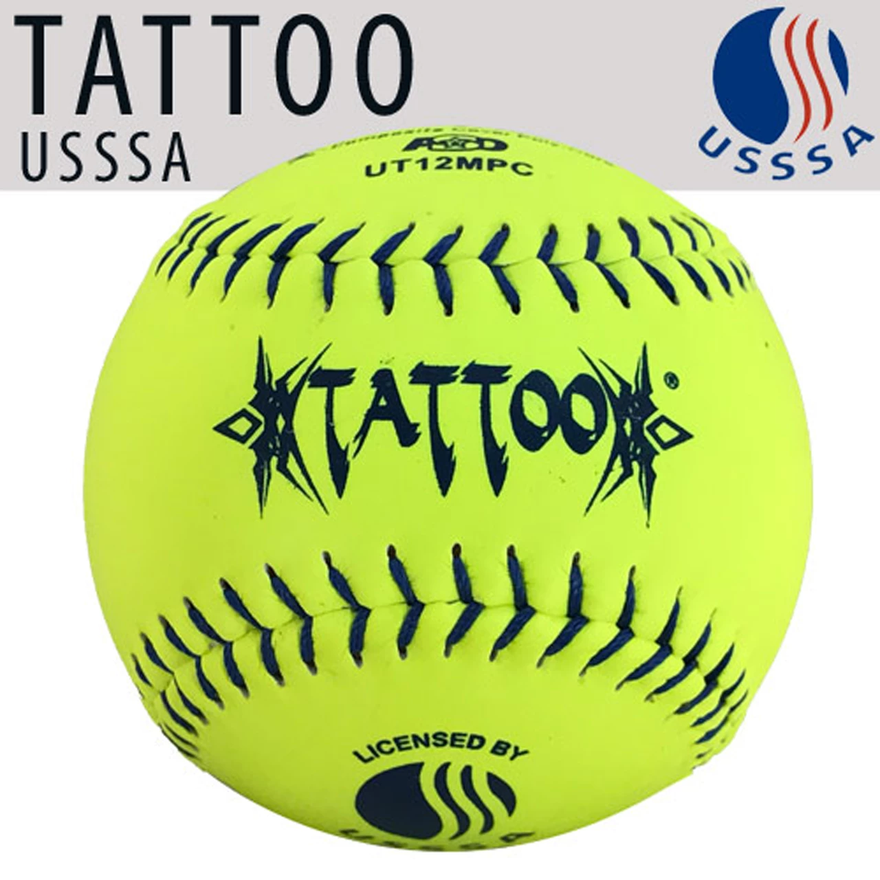 Kelly's Ultimate Sports AD Starr Tattoo Classic M 40/325 USSSA 12" Composite Slowpitch Softballs - UT12MPC 3 Kelly's Ultimate Sports AD Starr Tattoo Classic M 40/325 USSSA 12" Composite Slowpitch Softballs - UT12MPC