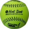 Kelly's Ultimate Sports Worth Hot Dot 52/275 NSA 11" Slowpitch Softballs - NO11SY