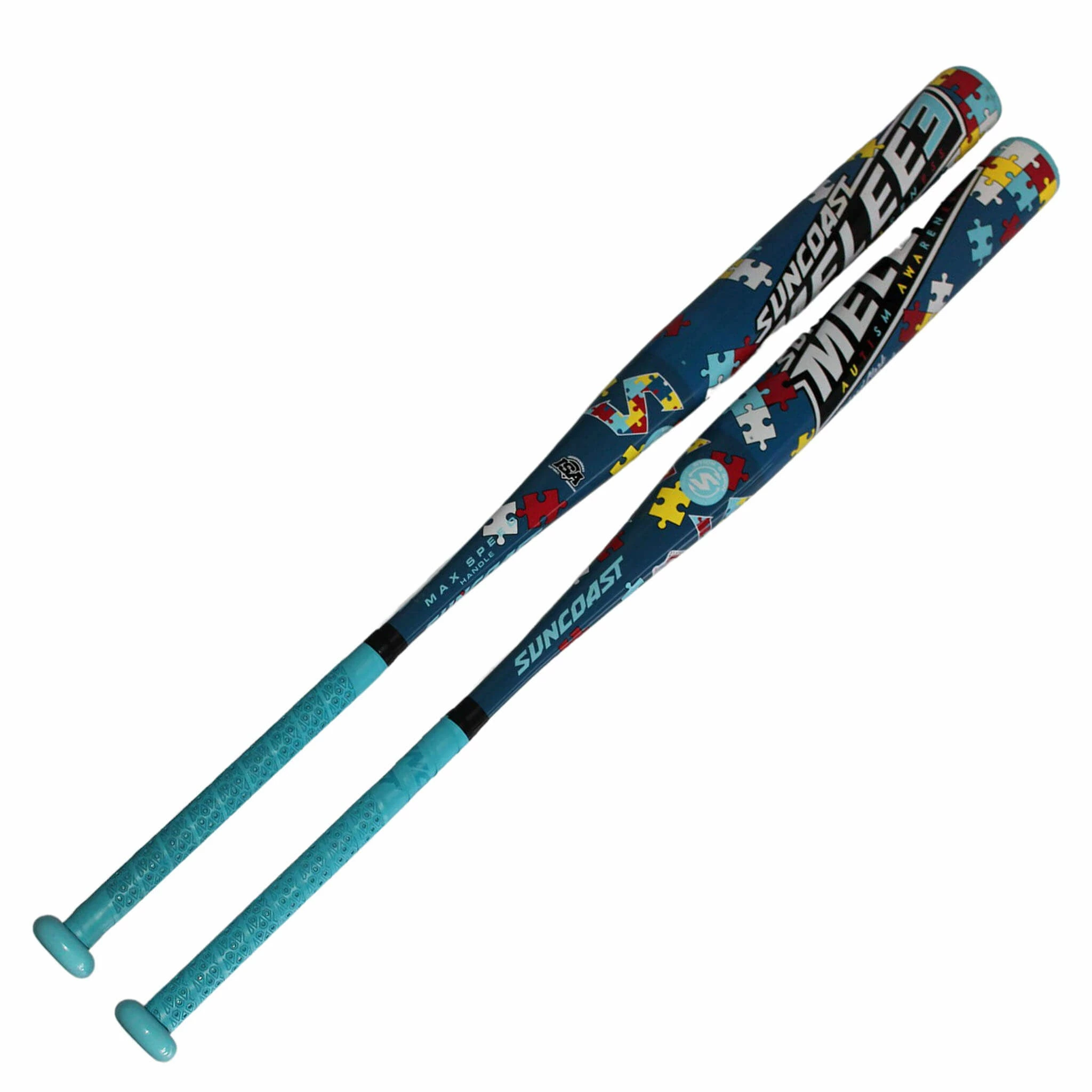 Kelly's Ultimate Sports 2023 Suncoast Melee 3 Autism Awareness Balanced 13" 1PC SSUSA Senior Slowpitch Softball Bat- SMAASB 3 Kelly's Ultimate Sports 2023 Suncoast Melee 3 Autism Awareness Balanced 13" 1PC SSUSA Senior Slowpitch Softball Bat- SMAASB
