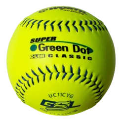Kelly's Ultimate Sports Worth Super Green Dot Class W Composite 44/400 GSL 11" Slowpitch Softballs - UC11CYG