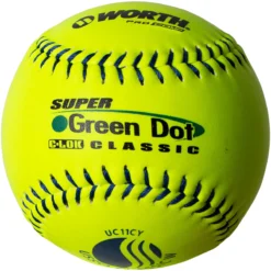 Kelly's Ultimate Sports Worth Super Green Dot Class W Composite 44/400 USSSA 11" Slowpitch Softballs - UC11CY