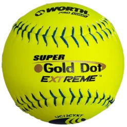 Kelly's Ultimate Sports Worth Classic M Super Gold Dot Extreme 40/325 USSSA 12" Slowpitch Softballs - UC12CYXT