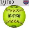 Kelly's Ultimate Sports AD Starr Tattoo 44/375 ASA/USA 11" Synthetic Slowpitch Softballs - USAT1144PS