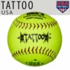 Kelly's Ultimate Sports AD Starr Tattoo 52/300 ASA/USA 12" Synthetic Slowpitch Softballs - USAT1252PS
