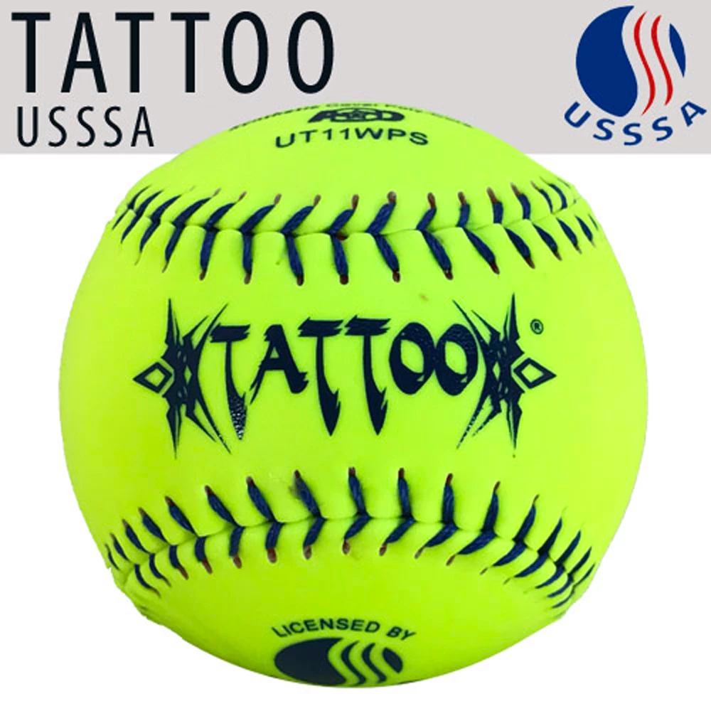 Kelly's Ultimate Sports AD Starr Tattoo Classic W USSSA 11" Synthetic Slowpitch Softballs - UT11WPS 3 Kelly's Ultimate Sports AD Starr Tattoo Classic W USSSA 11" Synthetic Slowpitch Softballs - UT11WPS