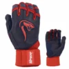 Kelly's Ultimate Sports Viper Grindstone Long Cuff Batting Glove - Navy/Red -Baseball Apparel Store VIPER GRINDSTONE LONG CUFF NAVY RED