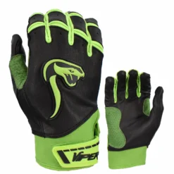 Kelly's Ultimate Sports Viper Grindstone Short Cuff Batting Glove - Black/Neon Green