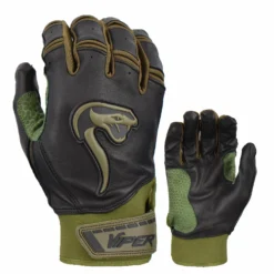 Kelly's Ultimate Sports Viper Grindstone Short Cuff Batting Glove - Black/OD Green