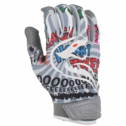 Kelly's Ultimate Sports Viper Lite Premium Batting Gloves Leather Palm - Comic