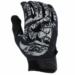 Kelly's Ultimate Sports Viper Lite Premium Batting Gloves Leather Palm - Black Eagle