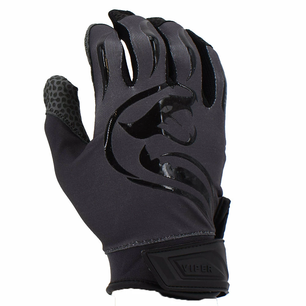 Kelly's Ultimate Sports Viper Lite Premium Batting Gloves Leather Palm - Charcoal 3 Kelly's Ultimate Sports Viper Lite Premium Batting Gloves Leather Palm - Charcoal
