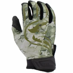 Kelly's Ultimate Sports Viper Lite Premium Batting Gloves Leather Palm - Military Star