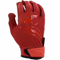 Kelly's Ultimate Sports Viper Lite Premium Batting Gloves Leather Palm Red