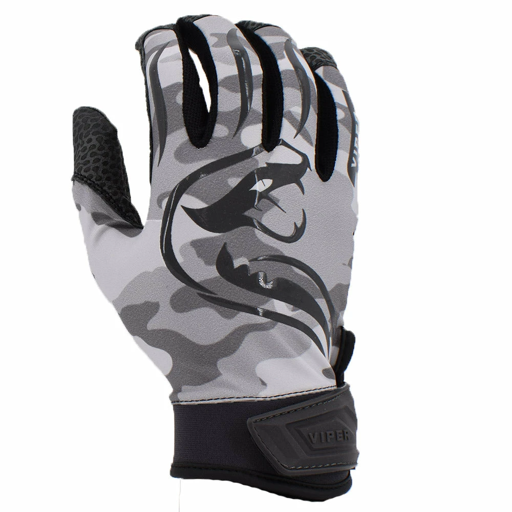 Kelly's Ultimate Sports Viper Lite Premium Batting Gloves Leather Palm - Snow Camo 3 Kelly's Ultimate Sports Viper Lite Premium Batting Gloves Leather Palm - Snow Camo