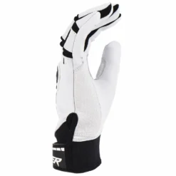 Kelly's Ultimate Sports Viper Grindstone Short Cuff Batting Glove - White/Black 11 Kelly's Ultimate Sports Viper Grindstone Short Cuff Batting Glove - White/Black -Baseball Apparel Store Viper Short Cuff White Black 4