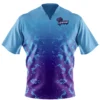Kelly's Ultimate Sports Vipers Short Sleeve Quarter Zip - Purple/Carolina Fade 2 Kelly's Ultimate Sports Vipers Short Sleeve Quarter Zip - Purple/Carolina Fade -Baseball Apparel Store Vipers Purple Carolina Fade QTR Zip