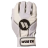 Kelly's Ultimate Sports Worth Team Batting Gloves (White) -Baseball Apparel Store WBATGL WHT Back