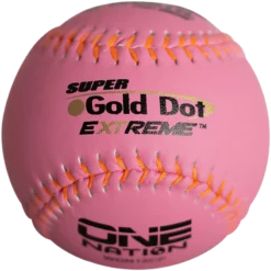 Kelly's Ultimate Sports Worth Pink Super Gold Dot Extreme Composite 44/325 GSL 12" Slowpitch Softballs - WON12CP