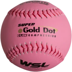 Kelly's Ultimate Sports Worth Pink Super Gold Dot Composite 44/400 WSL 12" Slowpitch Softballs - WPS12WSLC