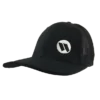 Kelly's Ultimate Sports Worth Hat By Pacific (404M) All Black/White Small Logo 1 Kelly's Ultimate Sports Worth Hat By Pacific (404M) All Black/White Small Logo -Baseball Apparel Store WTRUCK BW 2