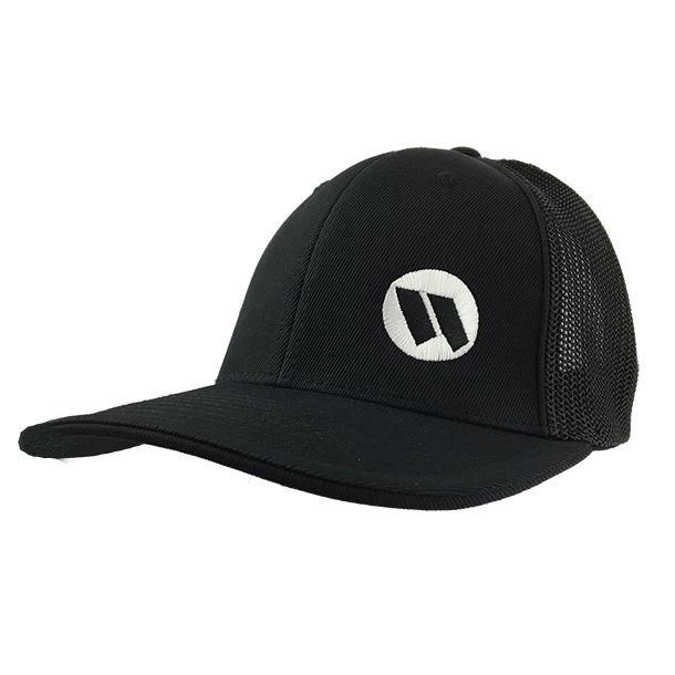 Kelly's Ultimate Sports Worth Hat By Pacific (404M) All Black/White Small Logo 3 Kelly's Ultimate Sports Worth Hat By Pacific (404M) All Black/White Small Logo
